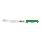 image of Victorinox 5.2934.26 Bread Knife, 10¼" Blade, Green Fibrox Slip‑Resist Handle, Stamped Serrated NSF