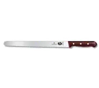 image of Victorinox 5.4230.30 Slicer Knife – 12" Blade, Serrated Edge, Stamped, 1-1/4" Wood Handle