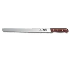 image of Victorinox 5.4230.36 Slicer Knife - 14" Blade, Serrated Edge, Stamped Style, 1-1/4" Wide Wood Handle
