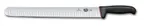image of Victorinox 5.4723.36D Slicer Knife - 14" Granton Edge, Black/Red Grip Non-Slip Handle, NSF