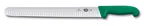 image of Victorinox 5.4724.36 Slicer Knife – 14" Blade, 1-1/2" Handle, Green Fibrox Nylon Handle, NSF