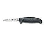 image of Victorinox 5.5903.08M Boning Knife – 3" Vent Blade, Black Fibrox Handle Stamped Slip‑Resistant NSF