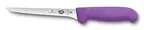 image of Victorinox 5.6415.15 Boning Knife – 6" Straight Blade, Purple Fibrox Pro Handle, Stainless Steel
