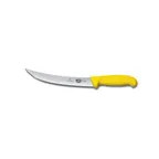 image of Victorinox 5.7208.20B Breaking Knife - 8" Stamped Steel Blade, Yellow Fibrox Plastic Handle
