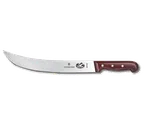 image of Victorinox 5.7300.31 Cimeter Knife - 12" Curved Blade, Stamped, Wood Handle, Wood Material