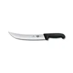 image of Victorinox 5.7303.25B Cimeter Knife – 10" Stamped Blade, Wood Handle, Black Fibrox, Cutlery