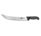 image of Victorinox 5.7303.31 Cimeter Knife - 12" Blade Blk Plastic Handle Steel Slip-Resistant NSF
