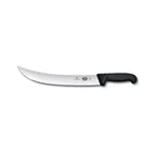 image of Victorinox 5.7303.31B Cimeter Knife - Stamped 12" Blade, Wood Handle, Black Fibrox, Cutlery