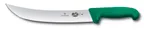 image of Victorinox 5.7304.25 Cimeter Knife - 10" Blade, Green Fibrox Pro Handle, Steel, NSF