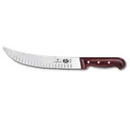 image of Victorinox 5.7320.25 Cimeter Knife – 10" Curved Granton Edge, Stamped Wood Handle
