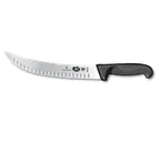 image of Victorinox 5.7323.25 Cimeter Knife – 10" Granton Blade, Black Fibrox Handle, NSF, Dishwasher Safe