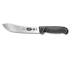 image of Victorinox 5.7403.18 Butcher Knife – 7" Straight Blade, Stamped, Black Plastic Handle, NSF