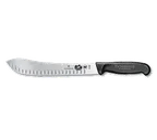 image of Victorinox 5.7423.25 Butcher Knife – 10" Granton Blade, Black Fibrox Pro Handle, NSF