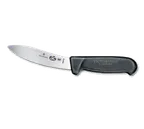 image of Victorinox 5.7903.12 Skinning Knife, 5" Blade Lamb, Black Fibrox Plastic Handle, Slip Resistant NSF