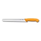 image of Victorinox 5.8441.30 Swibo Slicing Knife - 12" Blade, Stamped, Orange Plastic Handle, Normal Edge