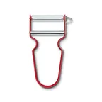 image of Victorinox 6.0900.1 Vegetable Peeler, 5" Stainless Steel Blade, Rex Red – Compact Cutlery