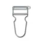 image of Victorinox 6.0913 5" Silver Star Serrated Edge Vegetable Peeler, Stainless Steel Blade, 5" Length