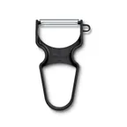 image of Victorinox 6.0930.3 Rapid Straight Edge Black Vegetable Peeler, 5" Blade, Stainless Steel
