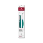image of Victorinox 6.7114.21C1 - 10" Stainless Steel Serrated Peeler Set With 3‑1/4" Paring, 2‑Piece - Set