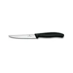 image of Victorinox 6.7233.6 6-Piece Steak Knife Set, 4½" Spear Point & Serrated Blades, Black, Bag - 1/Bag