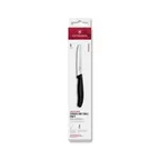 image of Victorinox 6.7833.6 6-Piece Steak Knife Set, 4-1/2" Round Black Serrated, Bag - 1/Bag