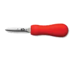 image of Victorinox 7.6399.2 Oyster Clam Knife – Providence Style, 2-3/4" Blade, Red Plastic Supergrip Handle