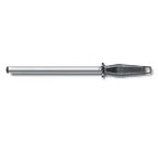 image of Victorinox 7.8991.14 Diamond Steel 10" Oval Sharpening Steel With Loose Ring Hollow Rod Nylon Handle