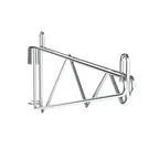 image of Metro 1WS18C Post Mount Shelving Bracket, 18" Deep, Chrome Plated Finish, No Post, Restaurant Shelving Parts