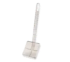 image of Pitco PP10725 Square Mesh Skimmer - 8" Perforated Bowl for Oil Fryer Food Removal, Stainless Steel