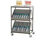 image of Cal-Mil 23166-83 Merchandising Cart, 3-Tier, 28"W x 20"D x 40"H, Ashwood