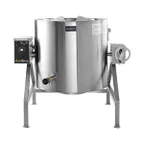 image of AccuTemp ALTLGB-40-QS 40 Gallon Floor Tilting 2/3 Steam Jacketed Gas Kettle, 79.900 BTU