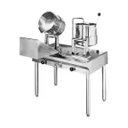 image of Groen 135459 7.5 Gallon Floor Tilting 2/3 Steam Jacketed Direct Steam Kettle Cabinet Assembly