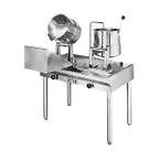 image of Groen 143766 10 Gallon Floor Tilting 2/3 Steam Jacketed Direct Steam Kettle Cabinet Assembly