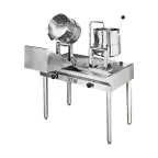 image of Groen 148410 10 Gallon Floor Tilting 2/3 Steam Jacketed Direct Steam Kettle Cabinet Assembly