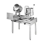 image of Groen 158670 10 Gallon Floor Tilting 2/3 Steam Jacketed Direct Steam Kettle Cabinet Assembly