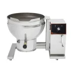 image of Groen DEES-40C2T 40 Gallon Floor Tilting 2/3 Steam Jacketed Electric Kettle, Low Height