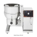 image of Groen DH-20C2T 20 Gallon Floor Tilting 2/3 Steam Jacketed Gas Kettle w/ Crank Tilt, 72.000 BTU