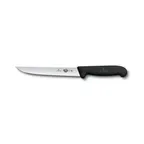 image of Victorinox 5.2803.18B Fillet Knife, 7" Straight Semi‑Flexible Blade, Black Fibrox Handle