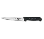 image of Victorinox 5.3703.18 Fillet Knife – 7" Blade, Black Fibrox Pro Handle, Slip‑Resistant, NSF