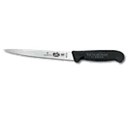 image of Victorinox 5.3813.18 Fillet Knife – 7" Flexible Blade, Black Fibrox Handle, Slip‑Resistant, NSF