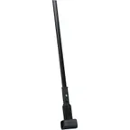 image of Carlisle 3697000 Mop Handle, 60" Jaw‑Release Metal Frame, 15/16" Diameter, Black Finish - 1/Each