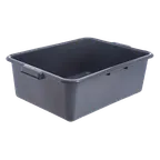 image of Carlisle N4401123 Comfort Curve Gray Polyethylene 20x15x7 Bus Box