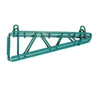 image of Serv-Ware GRDWMB24-CWP 24" Green Epoxy Double Wall Shelf Bracket