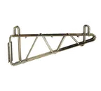 image of Serv-Ware SLDWMB24-CWP 24" Silver Epoxy Double Wall Mount Shelf Bracket