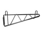 image of Serv-Ware SLWB18-CWP 18" Deep Silver Epoxy Wire Shelving Wall Bracket Pair