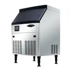 image of Serv-Ware SWUC-160H Cube Ice Maker, 160 lb/day, 80 lb Bin, 26"W x 27.83"D x 38.94"H, Stainless Steel