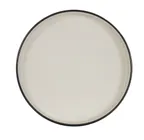 image of Cal-Mil 22013-10-13103 Hudson 10" Bowl, Raised Rim, Matte Black & Ivory, Melamine, Round