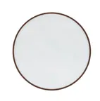 image of Cal-Mil 22026-10-89 10" Ivory Stoneware Low-Rim Melamine Reusable Plate