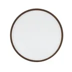 image of Cal-Mil 22026-6-89 – 6" Round Ivory Melamine Low-Rim Reusable Plate, Stoneware