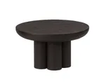 image of Cal-Mil 22453-6-13 Brooklyn Riser – 12" x 12" x 6" Black Round Pedestal, 1-2 Step Height 5-8"